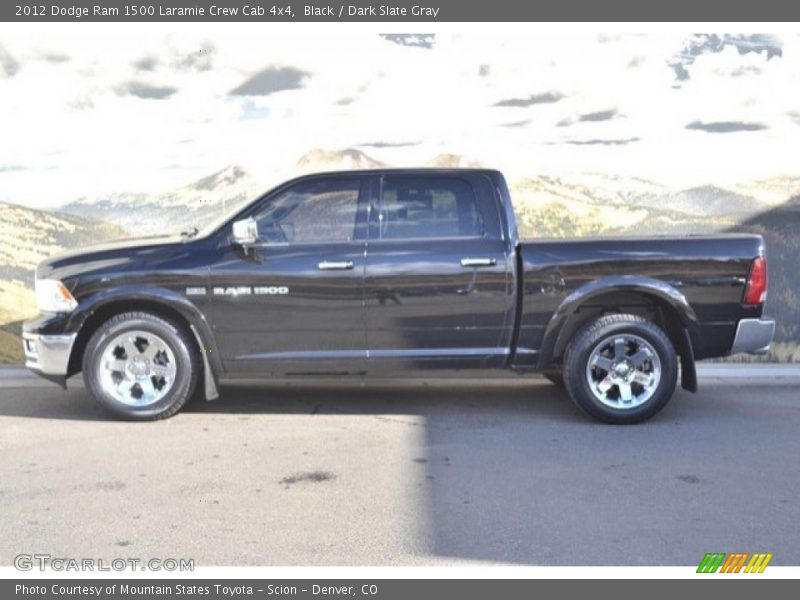 Black / Dark Slate Gray 2012 Dodge Ram 1500 Laramie Crew Cab 4x4