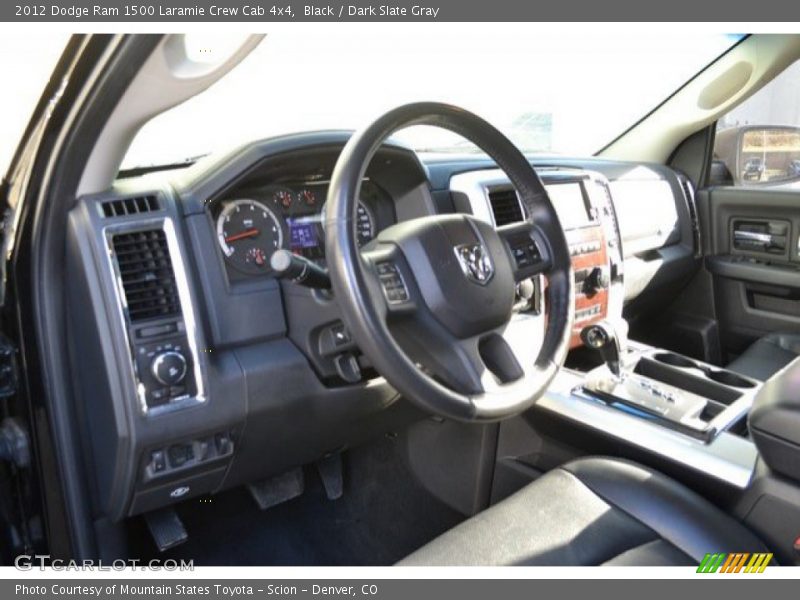 Black / Dark Slate Gray 2012 Dodge Ram 1500 Laramie Crew Cab 4x4