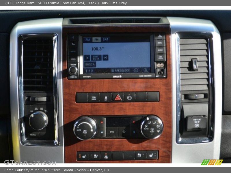 Black / Dark Slate Gray 2012 Dodge Ram 1500 Laramie Crew Cab 4x4