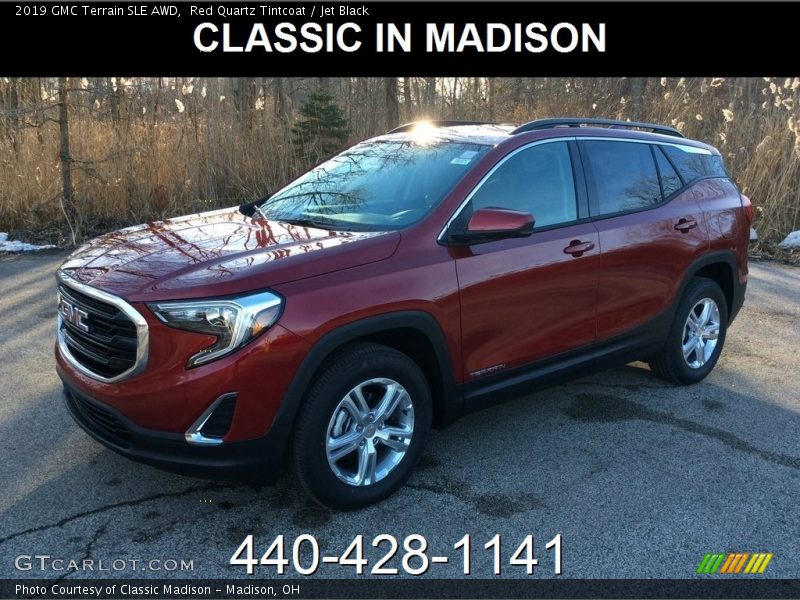 Red Quartz Tintcoat / Jet Black 2019 GMC Terrain SLE AWD