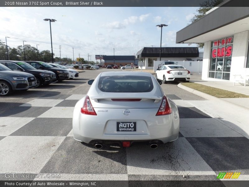 Brilliant Silver / Black 2018 Nissan 370Z Sport Coupe