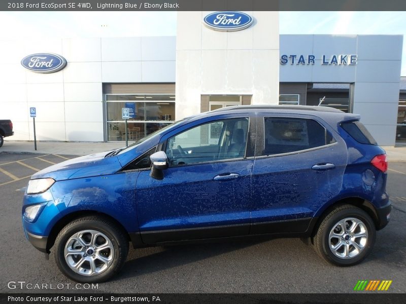 Lightning Blue / Ebony Black 2018 Ford EcoSport SE 4WD