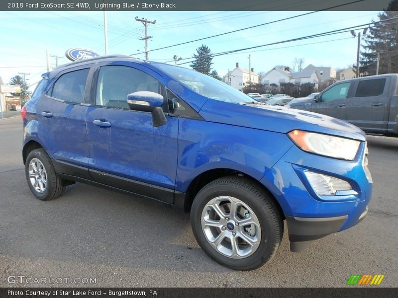 Lightning Blue / Ebony Black 2018 Ford EcoSport SE 4WD