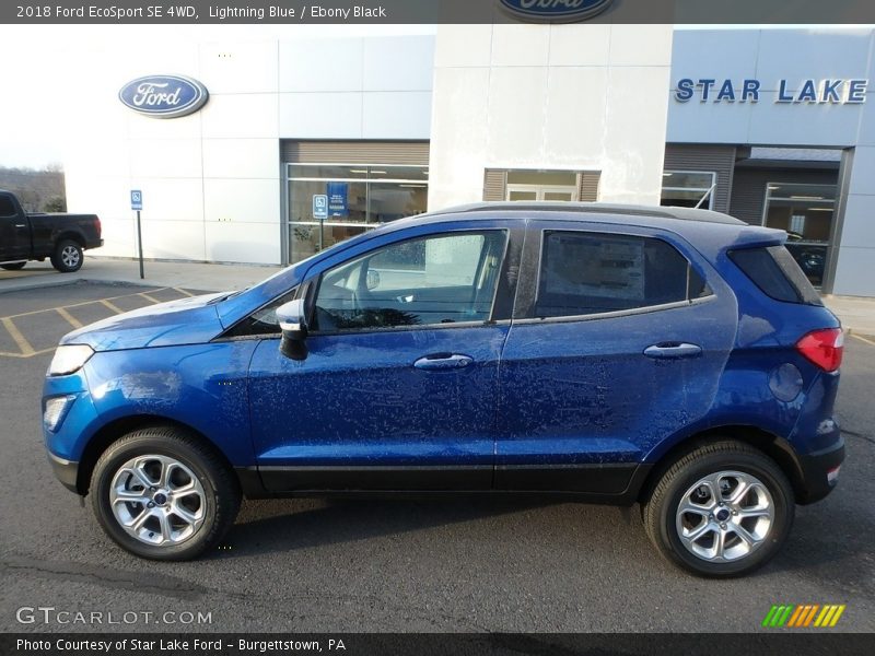 Lightning Blue / Ebony Black 2018 Ford EcoSport SE 4WD