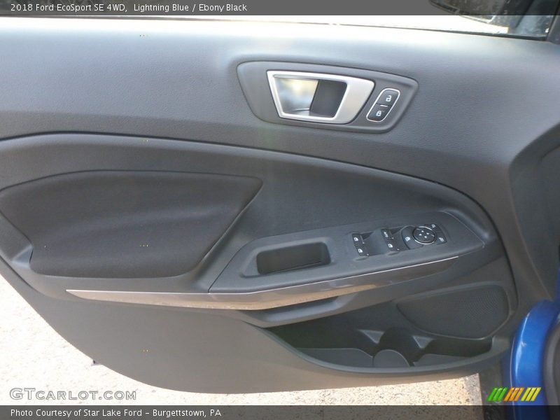 Lightning Blue / Ebony Black 2018 Ford EcoSport SE 4WD