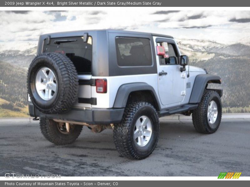 Bright Silver Metallic / Dark Slate Gray/Medium Slate Gray 2009 Jeep Wrangler X 4x4