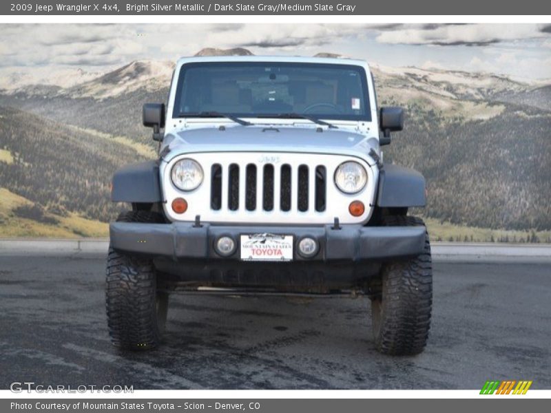 Bright Silver Metallic / Dark Slate Gray/Medium Slate Gray 2009 Jeep Wrangler X 4x4