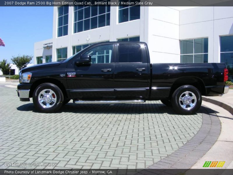 Brilliant Black / Medium Slate Gray 2007 Dodge Ram 2500 Big Horn Edition Quad Cab