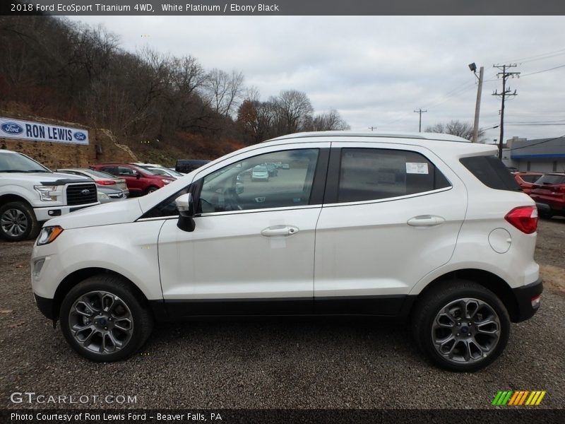 White Platinum / Ebony Black 2018 Ford EcoSport Titanium 4WD