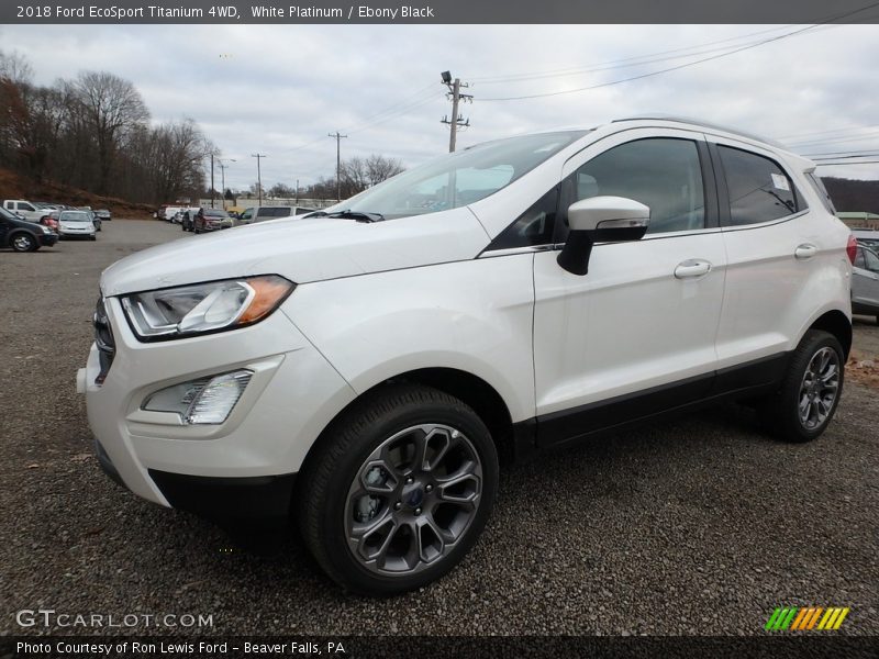 White Platinum / Ebony Black 2018 Ford EcoSport Titanium 4WD