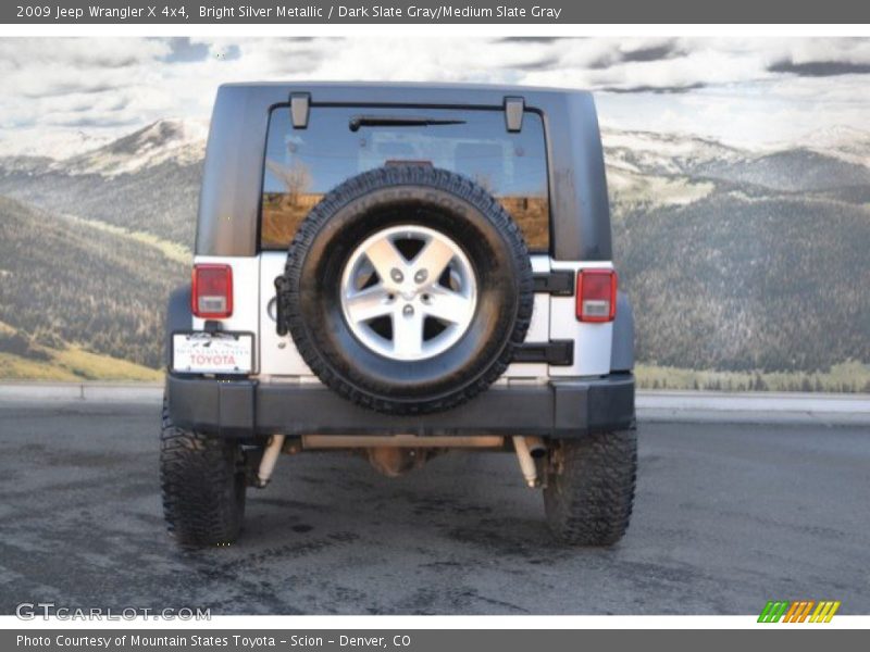 Bright Silver Metallic / Dark Slate Gray/Medium Slate Gray 2009 Jeep Wrangler X 4x4