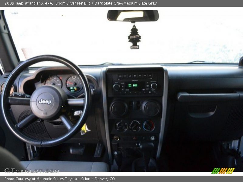 Bright Silver Metallic / Dark Slate Gray/Medium Slate Gray 2009 Jeep Wrangler X 4x4
