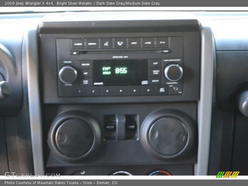 Bright Silver Metallic / Dark Slate Gray/Medium Slate Gray 2009 Jeep Wrangler X 4x4