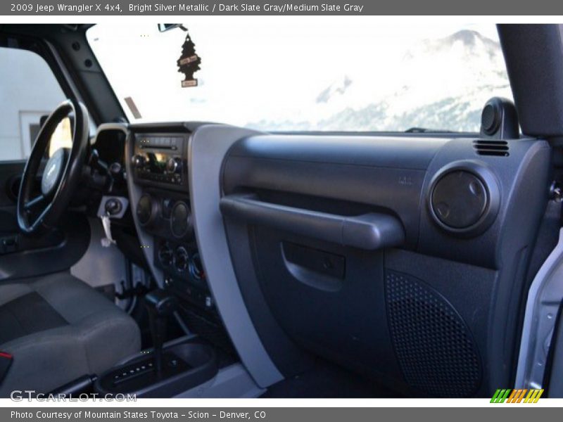 Bright Silver Metallic / Dark Slate Gray/Medium Slate Gray 2009 Jeep Wrangler X 4x4