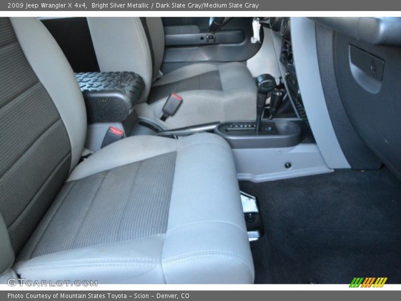 Bright Silver Metallic / Dark Slate Gray/Medium Slate Gray 2009 Jeep Wrangler X 4x4
