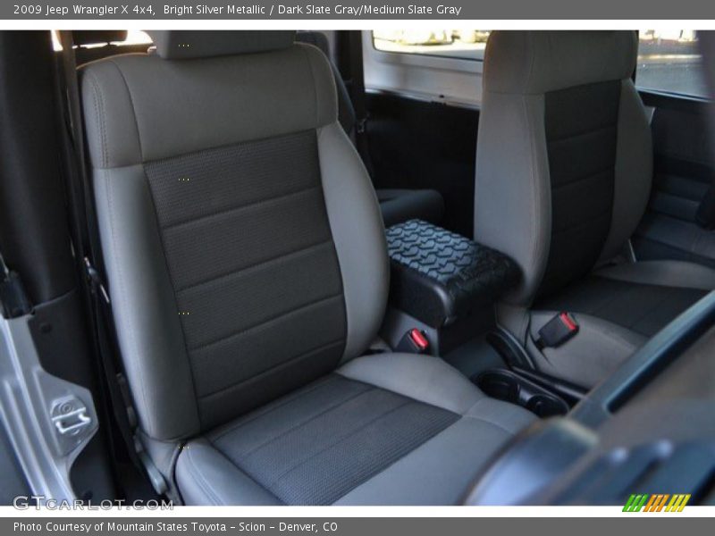 Bright Silver Metallic / Dark Slate Gray/Medium Slate Gray 2009 Jeep Wrangler X 4x4