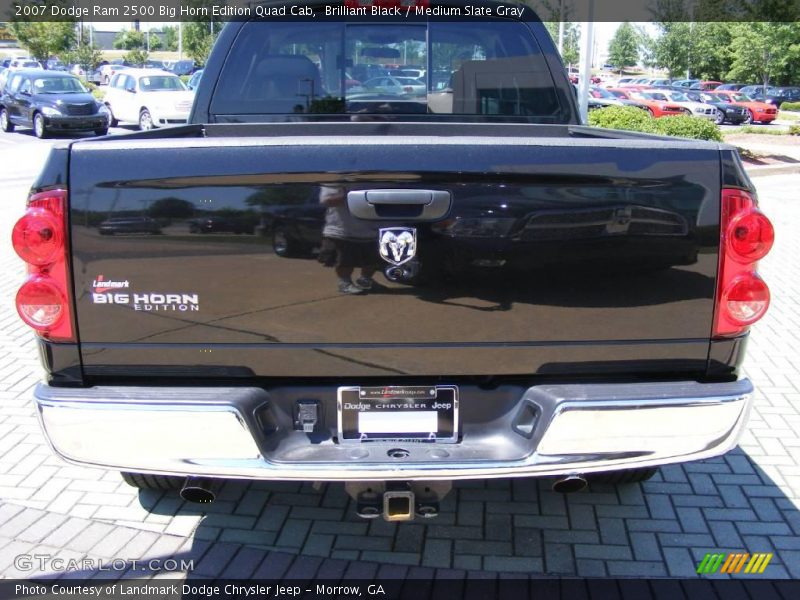 Brilliant Black / Medium Slate Gray 2007 Dodge Ram 2500 Big Horn Edition Quad Cab