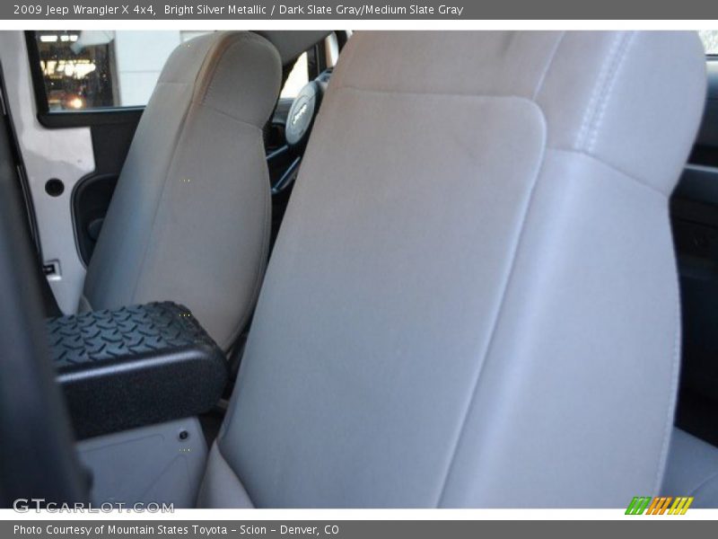 Bright Silver Metallic / Dark Slate Gray/Medium Slate Gray 2009 Jeep Wrangler X 4x4