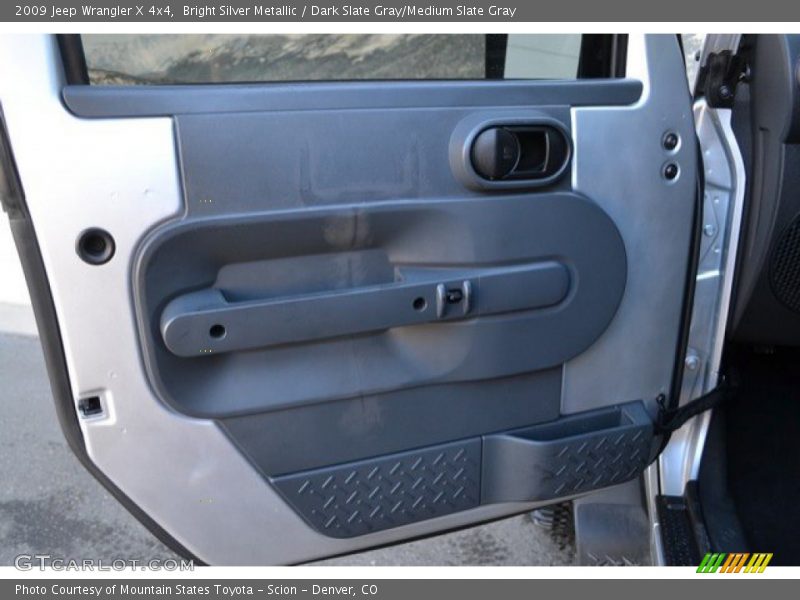 Bright Silver Metallic / Dark Slate Gray/Medium Slate Gray 2009 Jeep Wrangler X 4x4