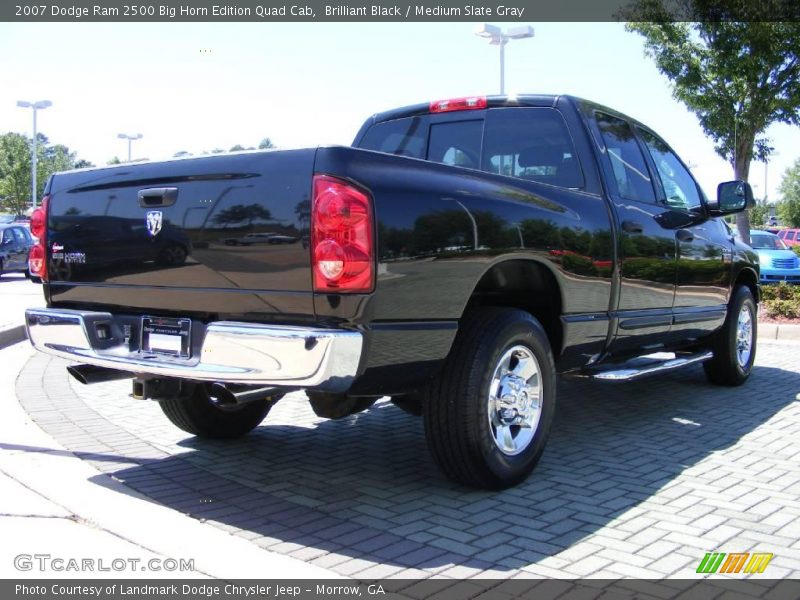Brilliant Black / Medium Slate Gray 2007 Dodge Ram 2500 Big Horn Edition Quad Cab