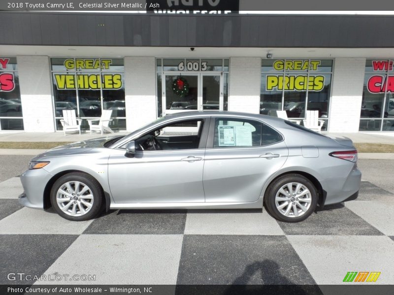 Celestial Silver Metallic / Ash 2018 Toyota Camry LE