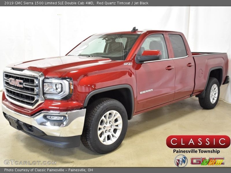 Red Quartz Tintcoat / Jet Black 2019 GMC Sierra 1500 Limited SLE Double Cab 4WD