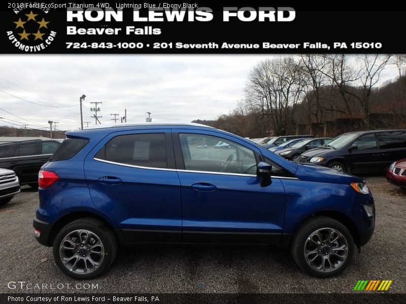 Lightning Blue / Ebony Black 2018 Ford EcoSport Titanium 4WD