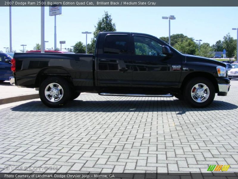 Brilliant Black / Medium Slate Gray 2007 Dodge Ram 2500 Big Horn Edition Quad Cab