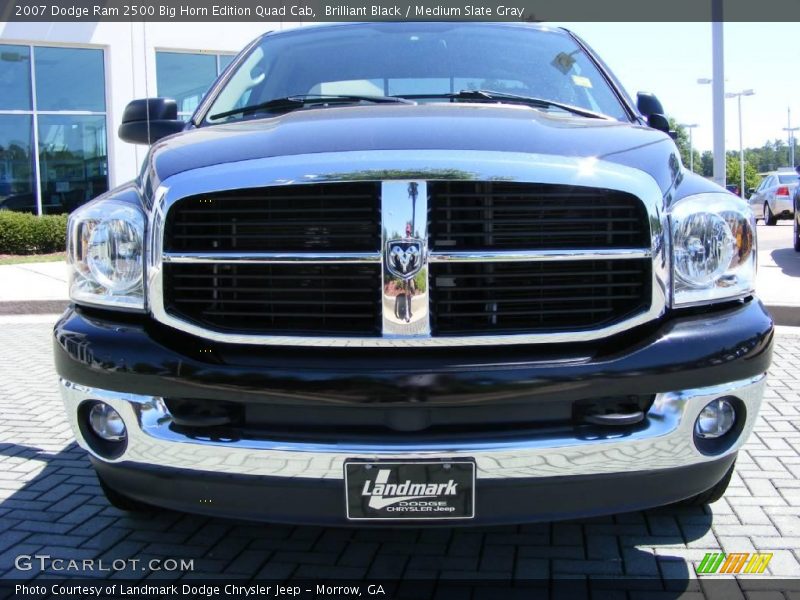 Brilliant Black / Medium Slate Gray 2007 Dodge Ram 2500 Big Horn Edition Quad Cab