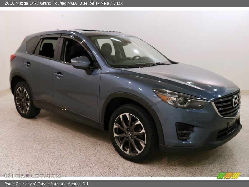Blue Reflex Mica / Black 2016 Mazda CX-5 Grand Touring AWD