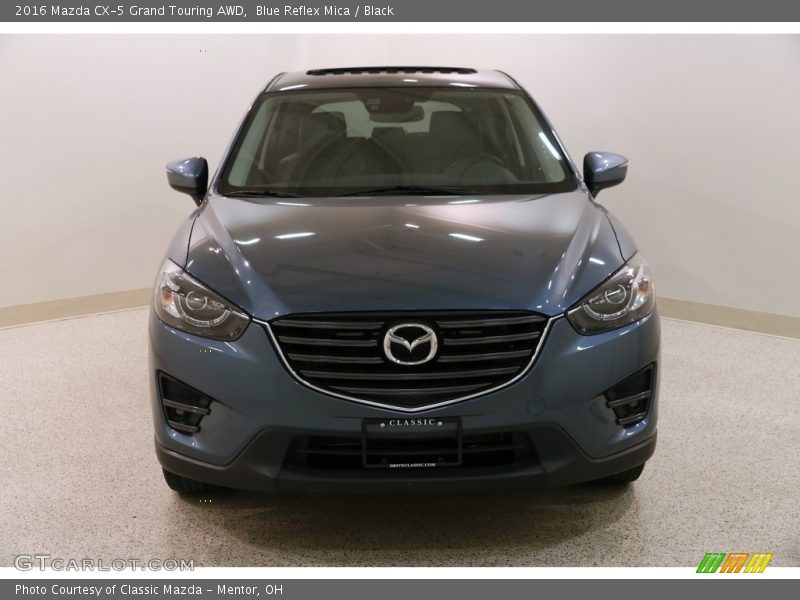 Blue Reflex Mica / Black 2016 Mazda CX-5 Grand Touring AWD
