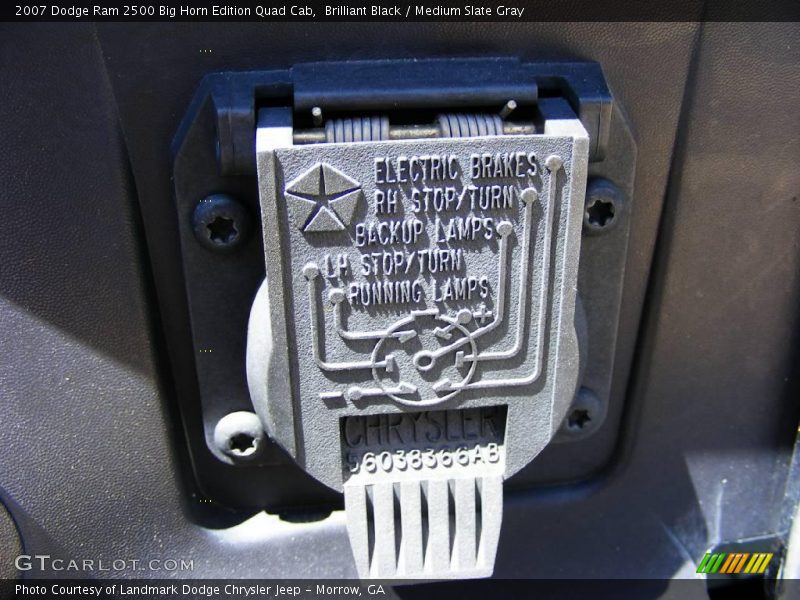 Brilliant Black / Medium Slate Gray 2007 Dodge Ram 2500 Big Horn Edition Quad Cab