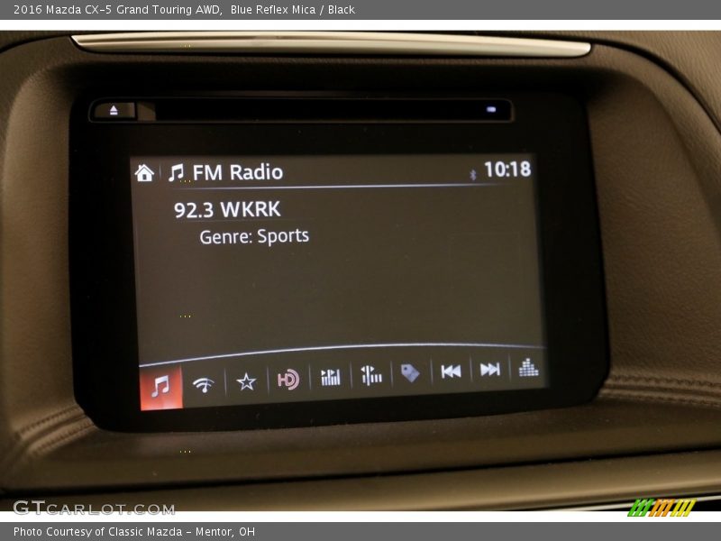 Blue Reflex Mica / Black 2016 Mazda CX-5 Grand Touring AWD