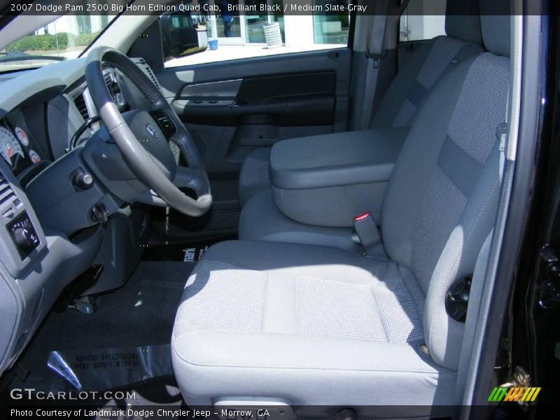 Brilliant Black / Medium Slate Gray 2007 Dodge Ram 2500 Big Horn Edition Quad Cab