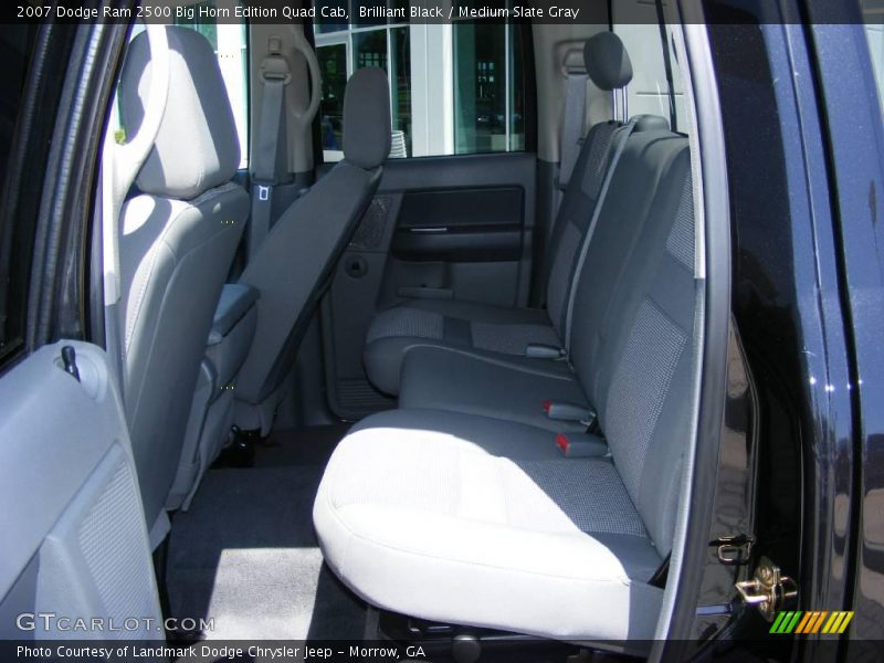 Brilliant Black / Medium Slate Gray 2007 Dodge Ram 2500 Big Horn Edition Quad Cab