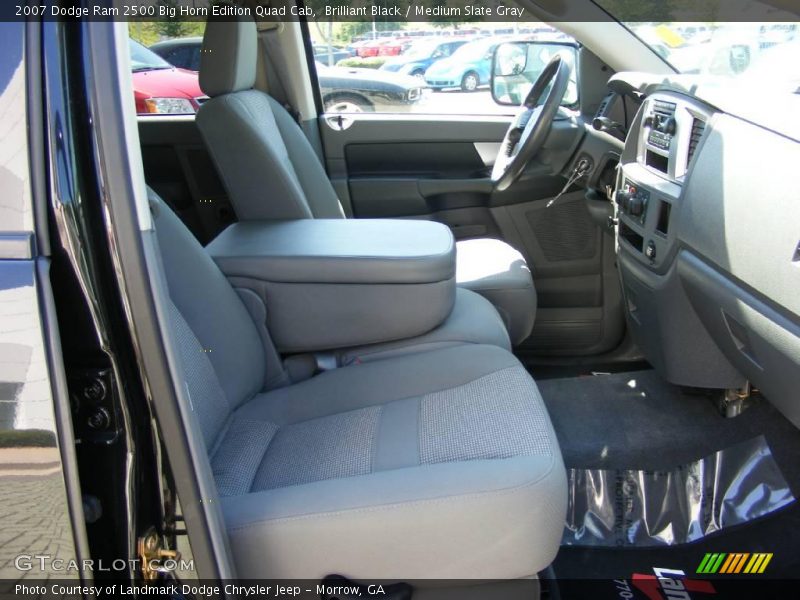 Brilliant Black / Medium Slate Gray 2007 Dodge Ram 2500 Big Horn Edition Quad Cab