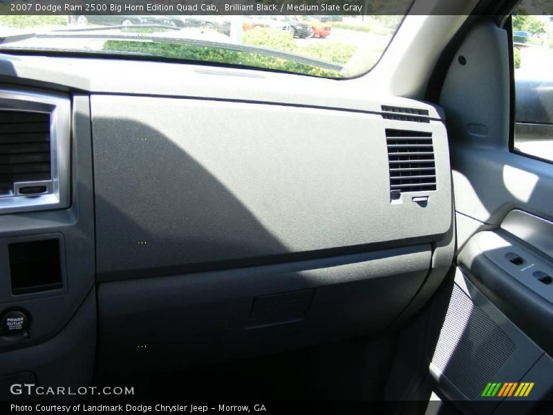 Brilliant Black / Medium Slate Gray 2007 Dodge Ram 2500 Big Horn Edition Quad Cab
