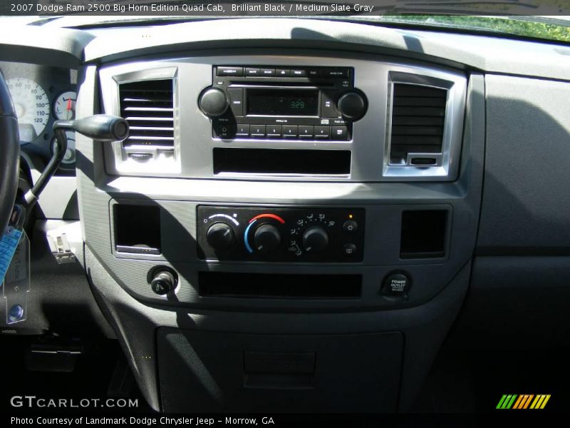 Brilliant Black / Medium Slate Gray 2007 Dodge Ram 2500 Big Horn Edition Quad Cab