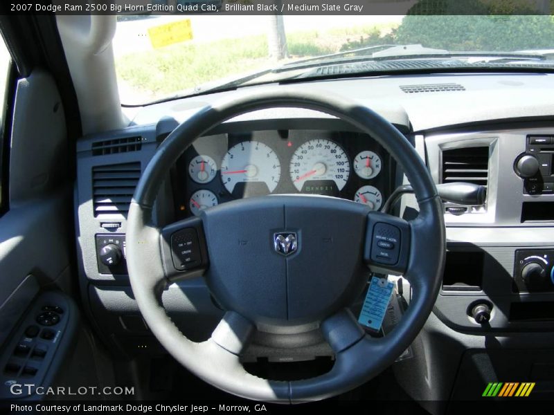 Brilliant Black / Medium Slate Gray 2007 Dodge Ram 2500 Big Horn Edition Quad Cab
