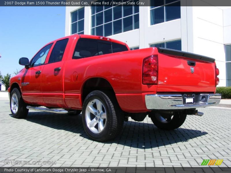 Flame Red / Medium Slate Gray 2007 Dodge Ram 1500 Thunder Road Quad Cab