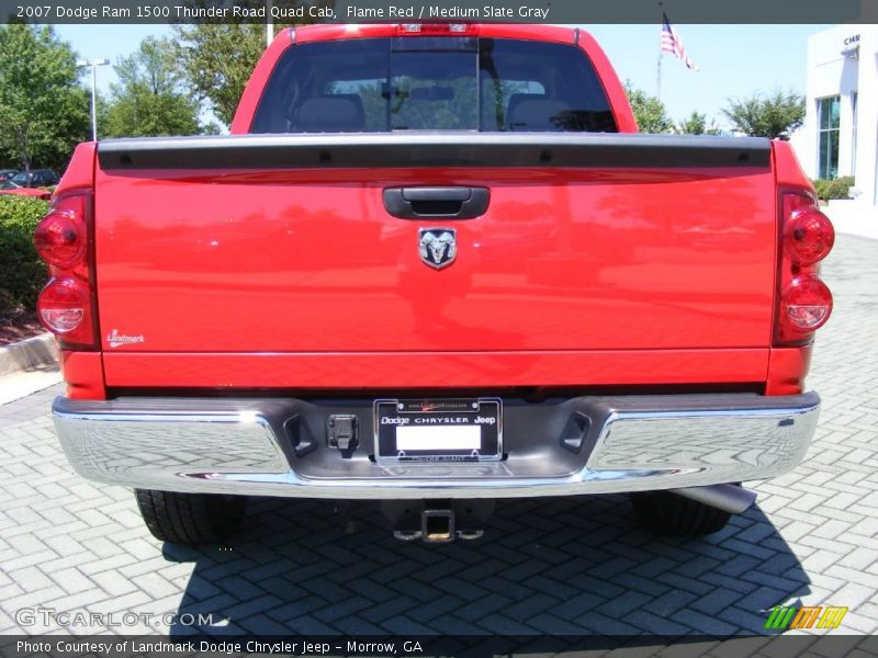 Flame Red / Medium Slate Gray 2007 Dodge Ram 1500 Thunder Road Quad Cab