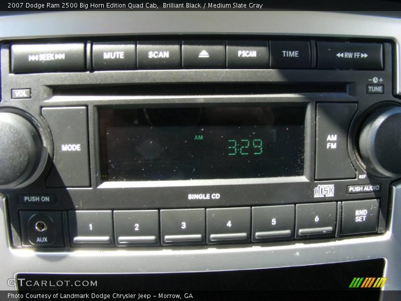 Brilliant Black / Medium Slate Gray 2007 Dodge Ram 2500 Big Horn Edition Quad Cab