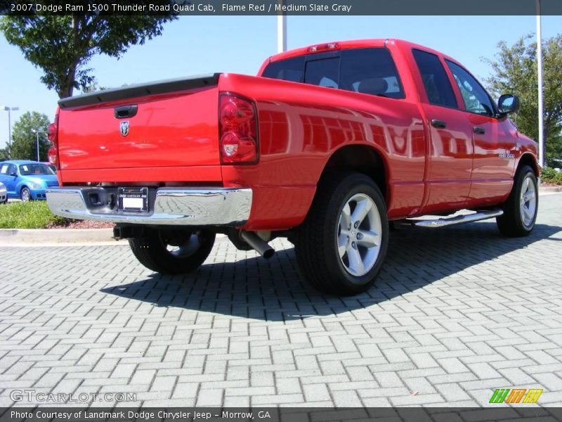 Flame Red / Medium Slate Gray 2007 Dodge Ram 1500 Thunder Road Quad Cab