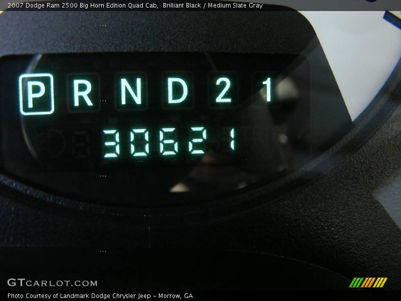 Brilliant Black / Medium Slate Gray 2007 Dodge Ram 2500 Big Horn Edition Quad Cab