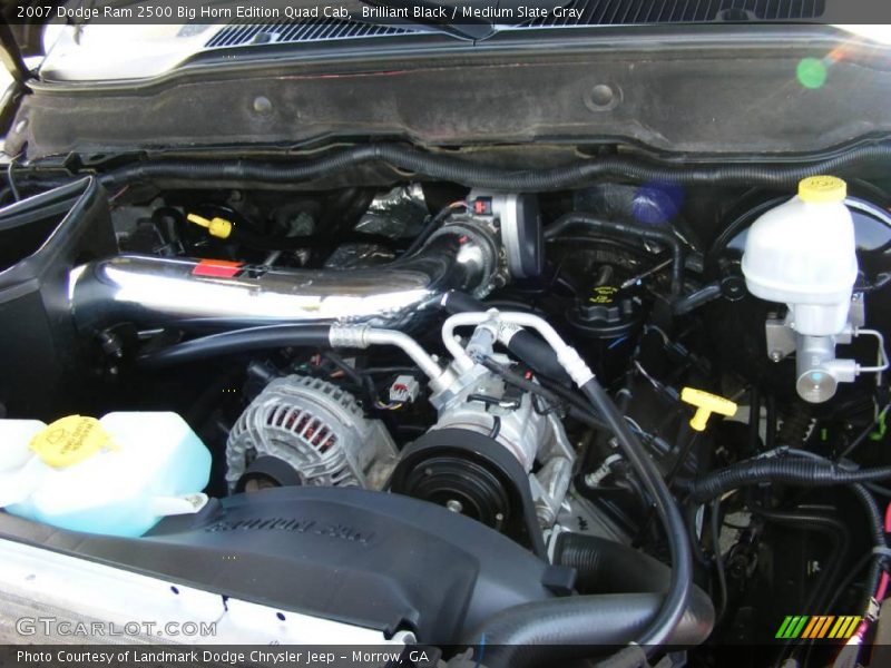 Brilliant Black / Medium Slate Gray 2007 Dodge Ram 2500 Big Horn Edition Quad Cab