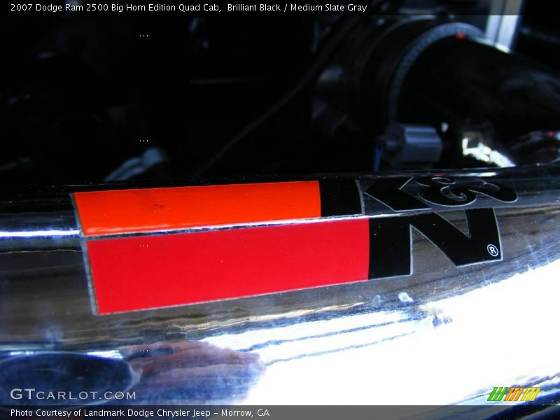 Brilliant Black / Medium Slate Gray 2007 Dodge Ram 2500 Big Horn Edition Quad Cab