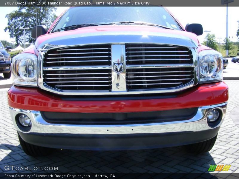 Flame Red / Medium Slate Gray 2007 Dodge Ram 1500 Thunder Road Quad Cab