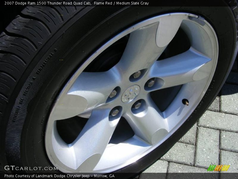 Flame Red / Medium Slate Gray 2007 Dodge Ram 1500 Thunder Road Quad Cab