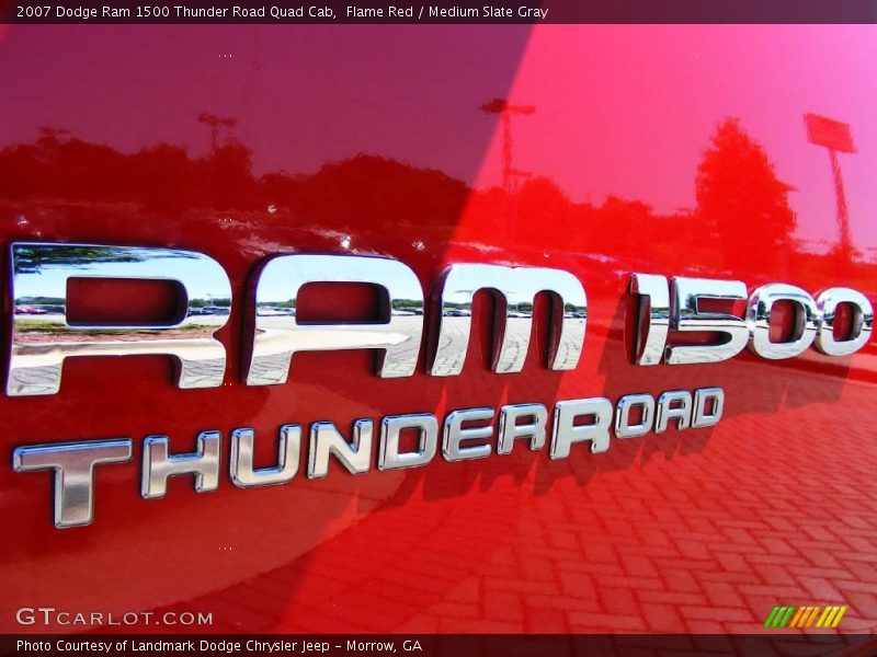 Flame Red / Medium Slate Gray 2007 Dodge Ram 1500 Thunder Road Quad Cab