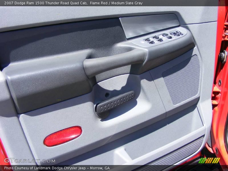 Flame Red / Medium Slate Gray 2007 Dodge Ram 1500 Thunder Road Quad Cab